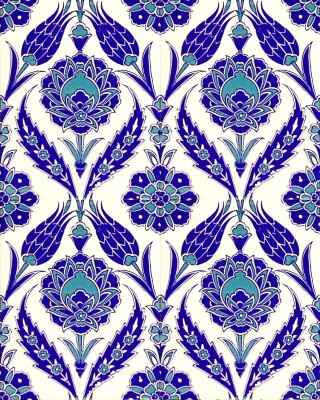 20x25 cm Çini Karo D-308